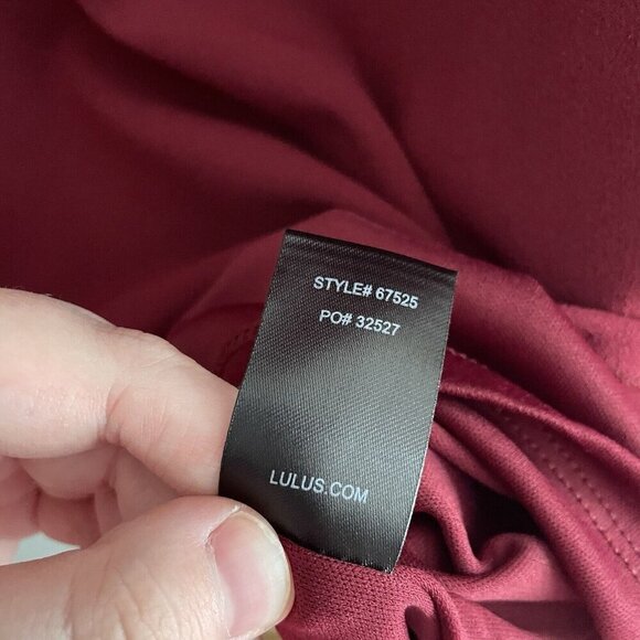 Lulus Women M Burgundy Come Alive Lace Sleeveless Bodycon Mini Dress NWT - Picture 9 of 12